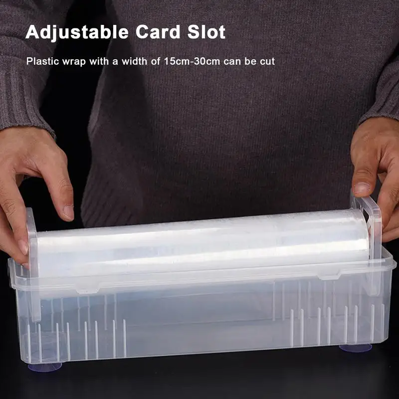 Cling Film Wrap Cutter Professional Food Wrap High Quality Dispenser Kitchen Convenience Storage Cutting Accessory Tool