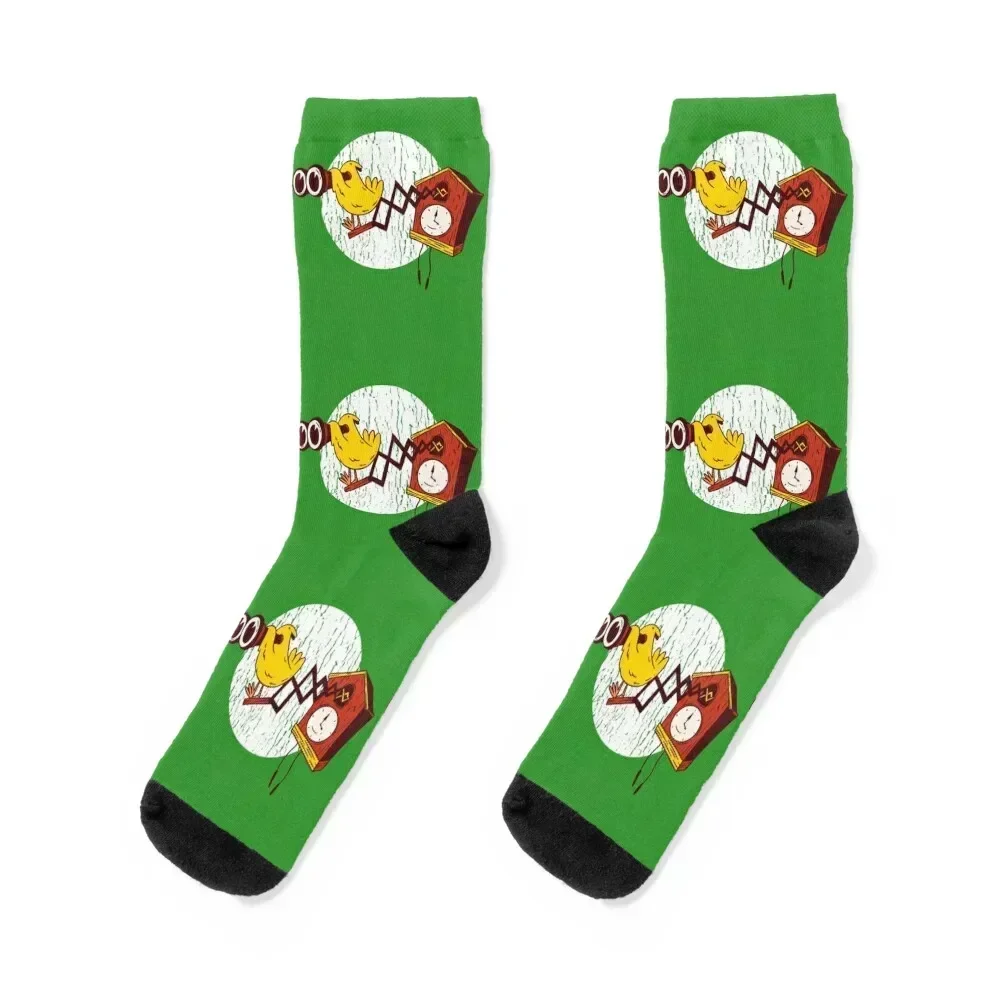 Cuckoo clock, bird, cartoon Socks fashionable Argentina Antiskid soccer crazy Boy Child Socks Women's