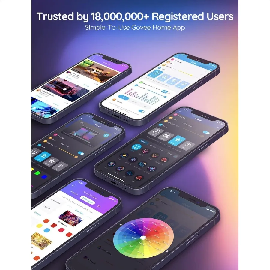 Smart LED Strip Lights for Bedroom 32.8ft WiFi LED Light Strip Work with Alexa Google Assistant 16 Million Colors with App Cont