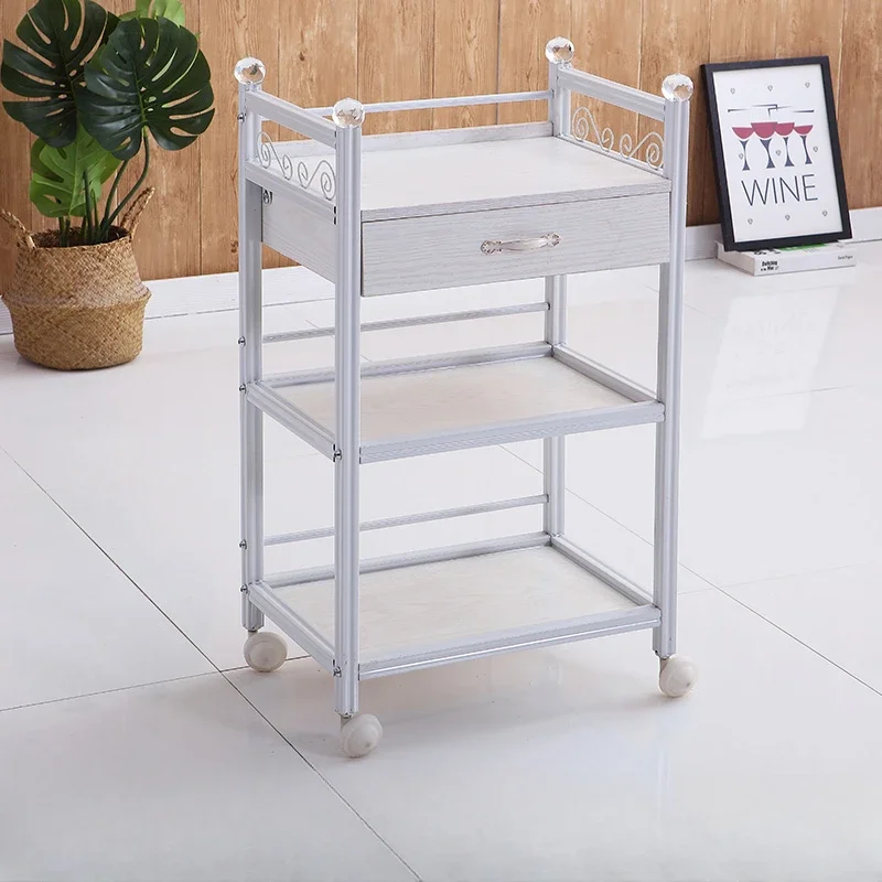 Cosmetic Tool Salon Trolley, gavetas utilitárias, rolamento médico, manicure Carrito auxiliar, móveis de salão, BL50ST