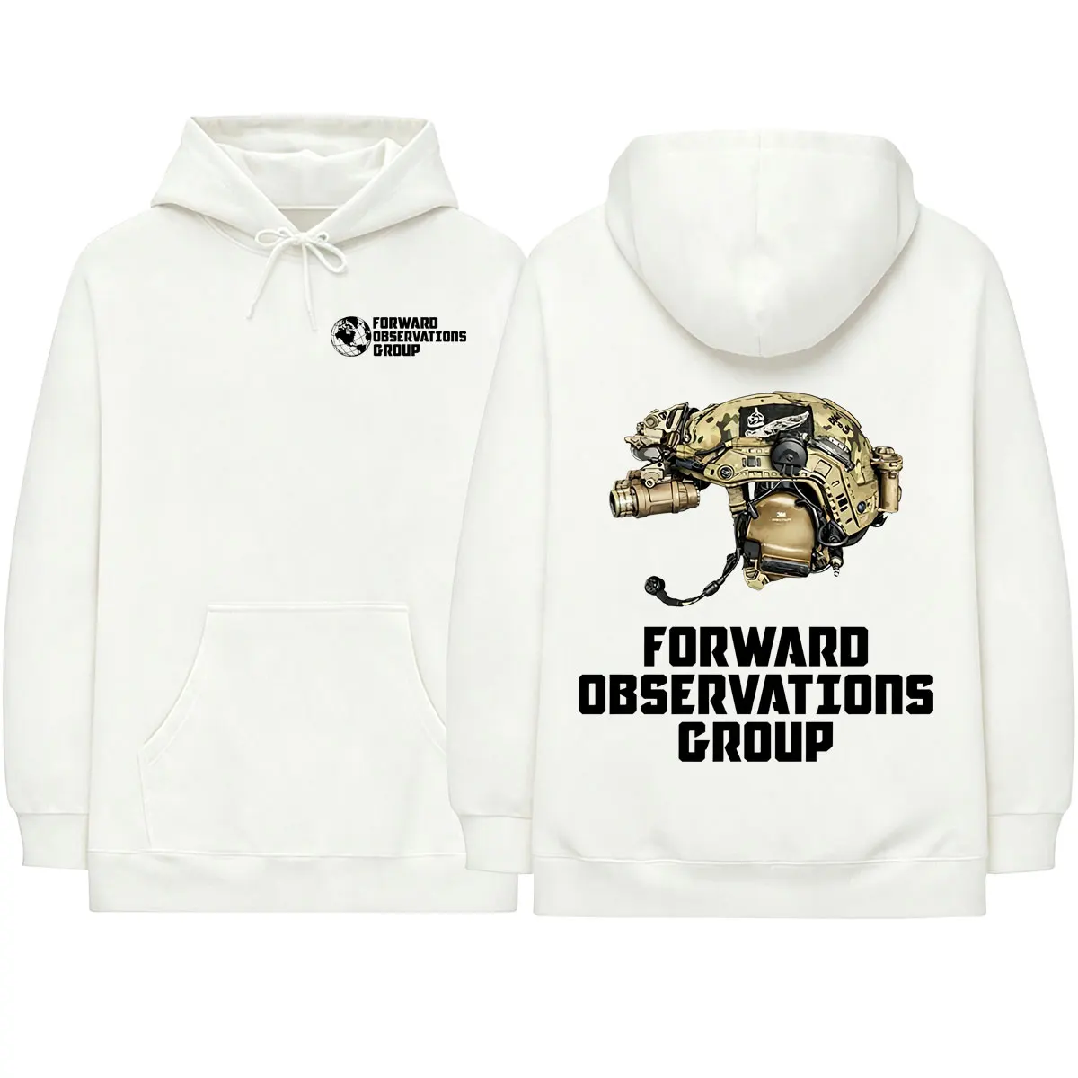 Forward Observations Group Skeleton Hoodies Herren Damen Kleidung Mode Lässig Langarm Pullover Kapuzenpullover Streetwear – Detail 4