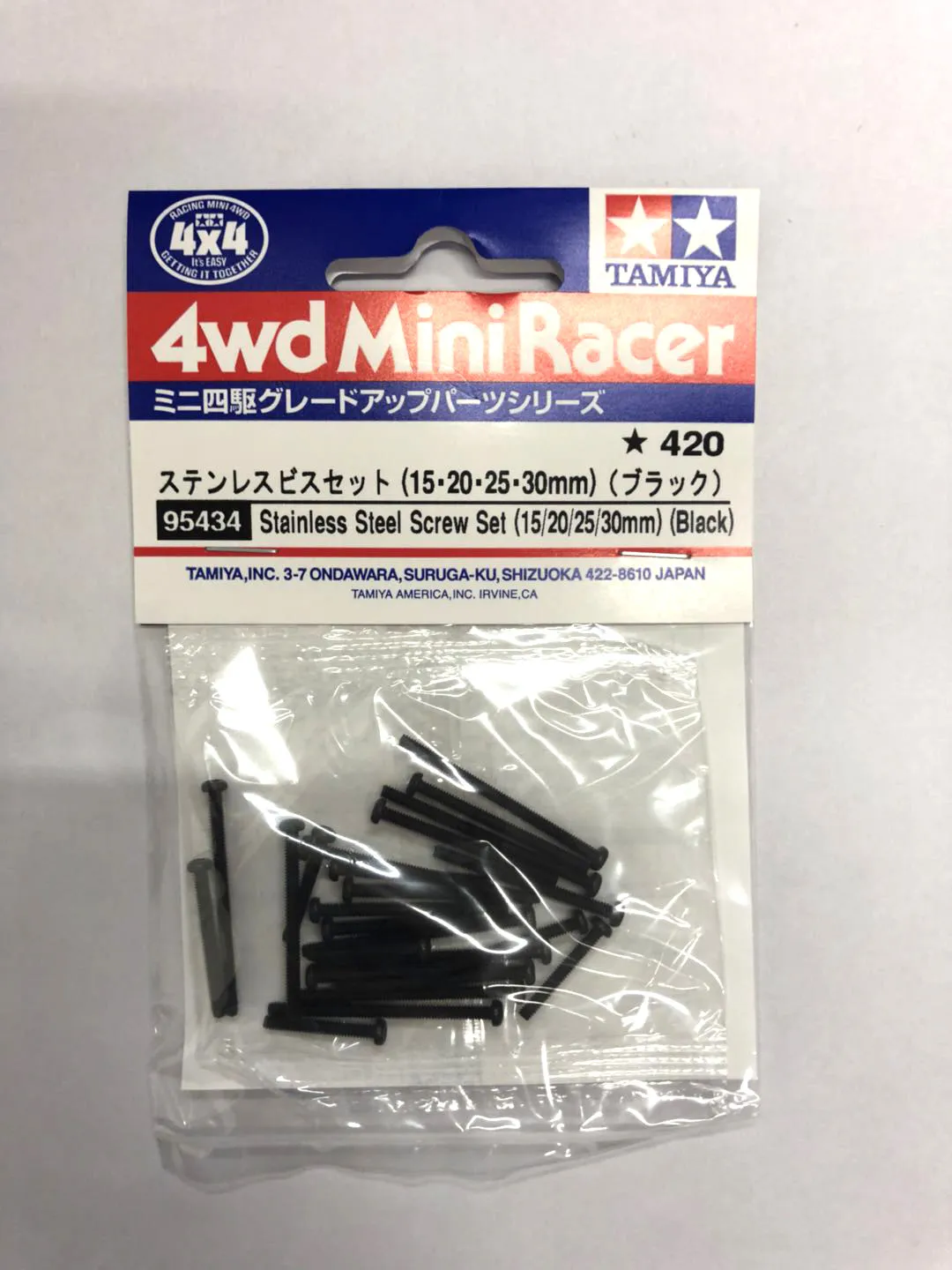 Stainless Steel Screw Genuine TAMIYA 95434 Four-wheel Drive Car Accessories Limited Edition High Strength Black