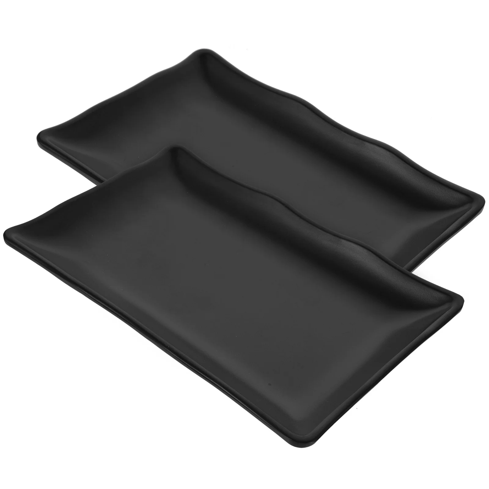 

2Pcs Salmon Plate Japanese Sashimi Dish Exquisite Serving Tray for Parties Outdoor Picnic Travel Home Restaurant Use