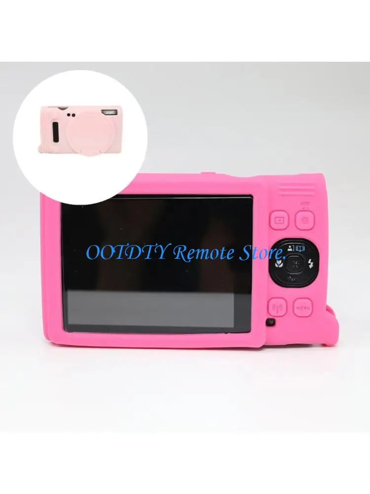  Everyday Camera Case with Silicone Exterior, Grip Texture, Rear Screen Opening, and Carry Ready Body Coverage Design