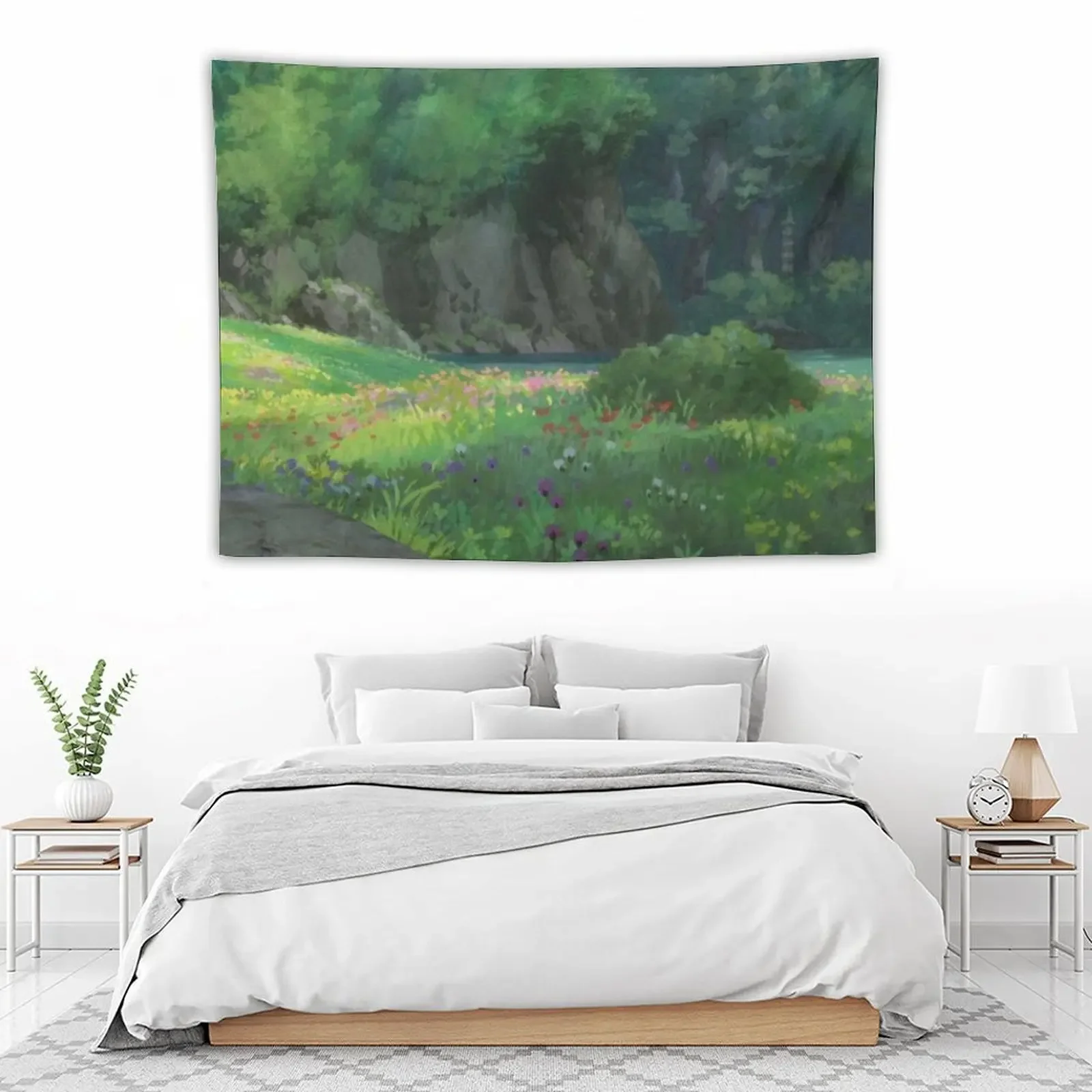 

Anime forest Tapestry Things To Decorate The Room Wall Art Living Room Decoration Aesthetics For Room Tapestry