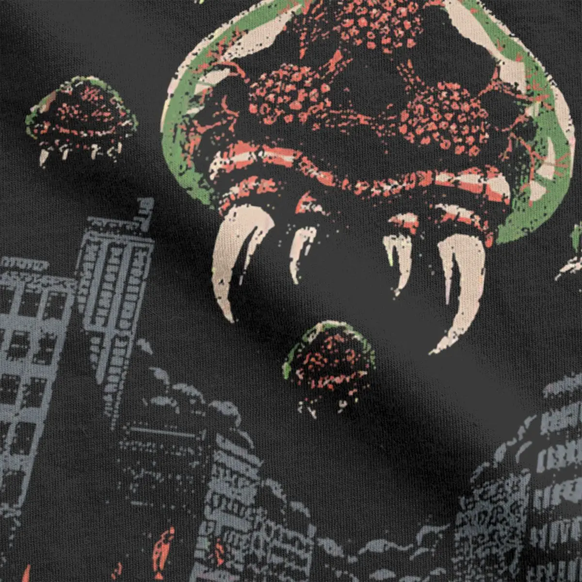 Parasitic Kaiju Super Metroid T-Shirt for Men Game Creative Pure Cotton Tee Shirt Short Sleeve T Shirts Graphic Printed Tops