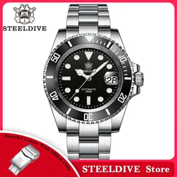 SD1953 Steeldive marca 2022 reloj de pulsera mecánico para hombres 41mm reloj de acero inoxidable para hombres NH35 relojes de cristal de zafiro para hombres reloj