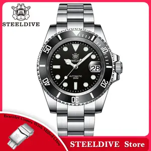 STEELDIVE SD1953 New Arrival Stainless Steel Bi-Color Dial NH35 Automatic  Watch 300M Waterproof Sapphire Glass Men Dive Watches - AliExpress 1511