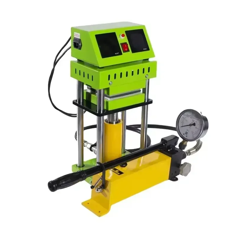 12*12cm Dual Sided Heating Plate 15ton Flower Hydraulic Oil Presser Heat Press Machines