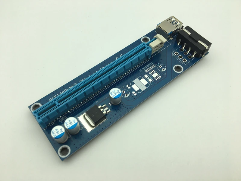 Mini PCIE ไรเซอร์การ์ด PCI-E PCI Express 1x ถึง16x USB 3.0 SATA To 4Pin IDE Molex แหล่งจ่ายไฟสำหรับเครื่องขุดเจาะ BTC Mining