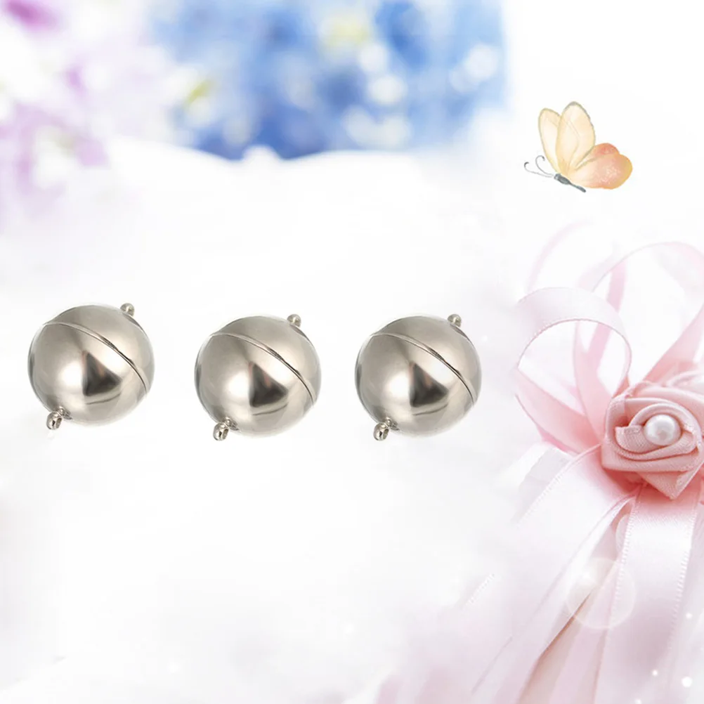 

10 Pcs Necklace Bracelet Clasp Magnetic Jewelry Connector Fastener Hook Barrel Glossy DIY Handmade Accessories