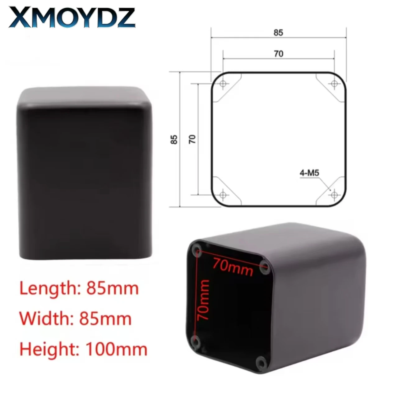 1PC Metal Iron Transformer Cover Shield HIFI Vintage Tube Amplifier Enclosure 65/85/107/123mm with Screws DIY Audio Accessories - view 3