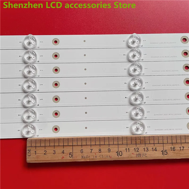 สำหรับ Hisense LED43K5100U LED43K260 SVH420AA7-4LED-REV02 LED43HS266 40.2cm 3V 4LED 100% แถบไฟแบล็คไลท์ LED ใหม่