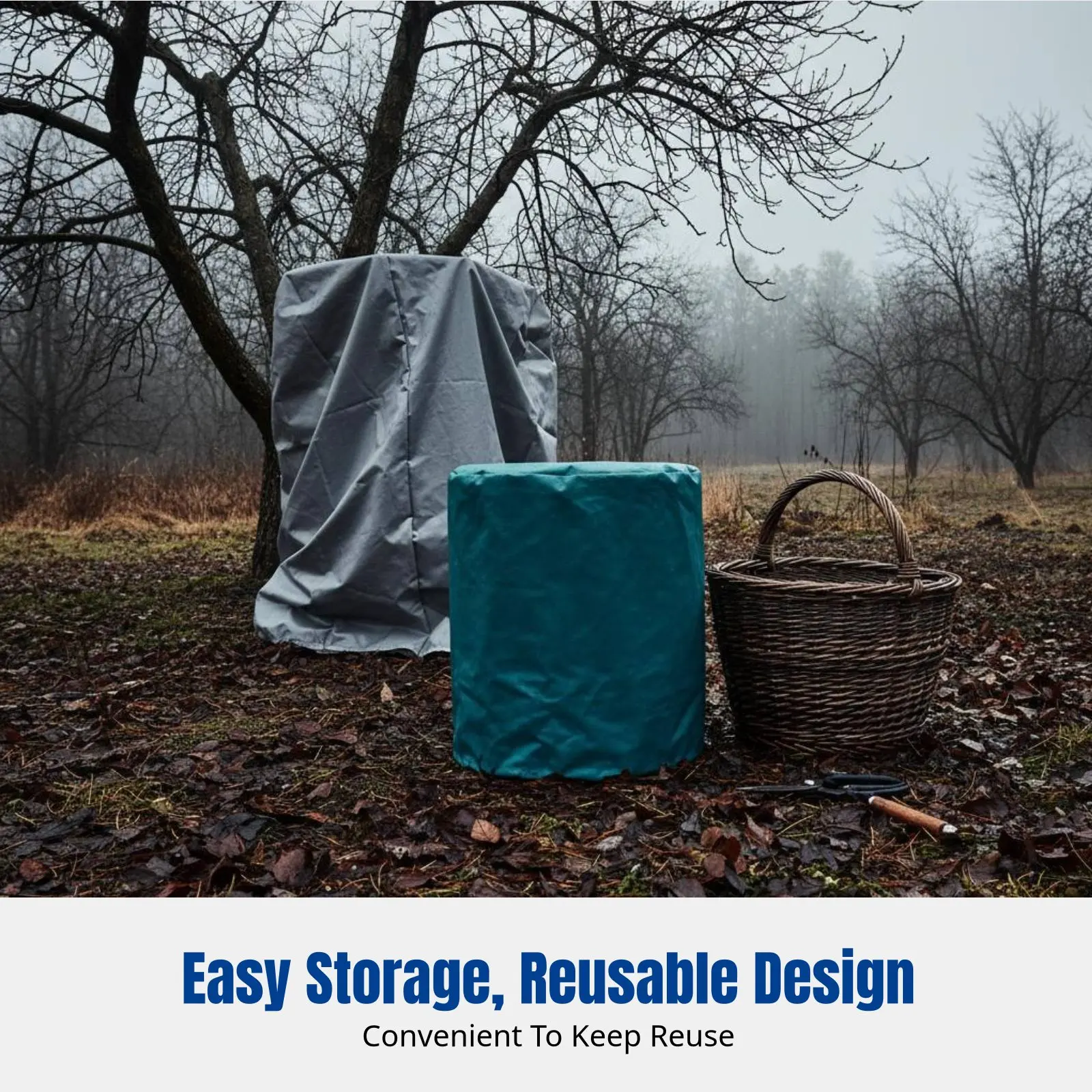 

Зимний чехол для деревьев, дышащий, с защитой от замерзания, на завязках, разных размеров для садовых деревьев