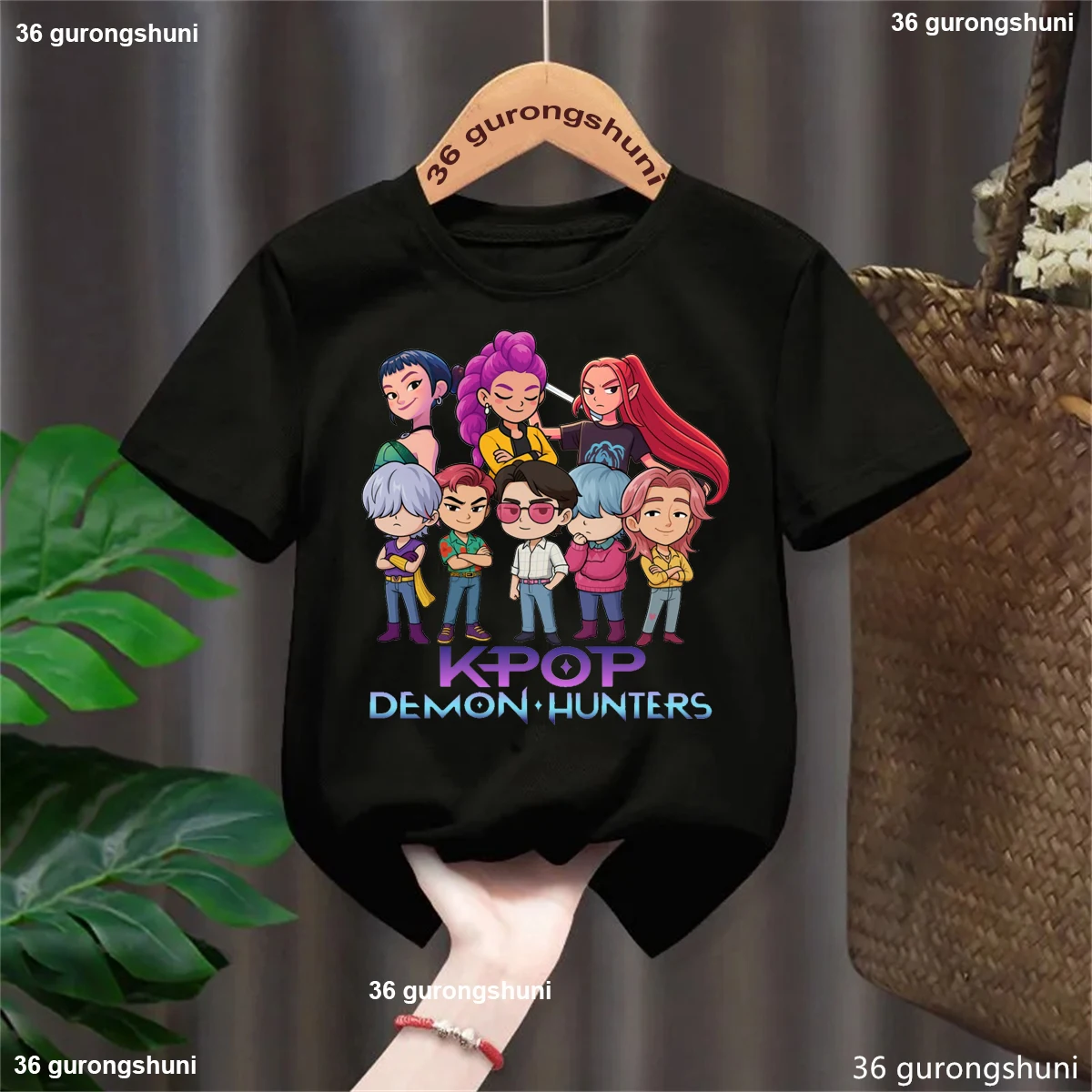 

Kpop Demon Hunters Graphic Printed T Shirt Girls/Boys Summer Short Sleeeve T-Shirt Funny Kids Clothes 2-13 Years Tshirt Tops