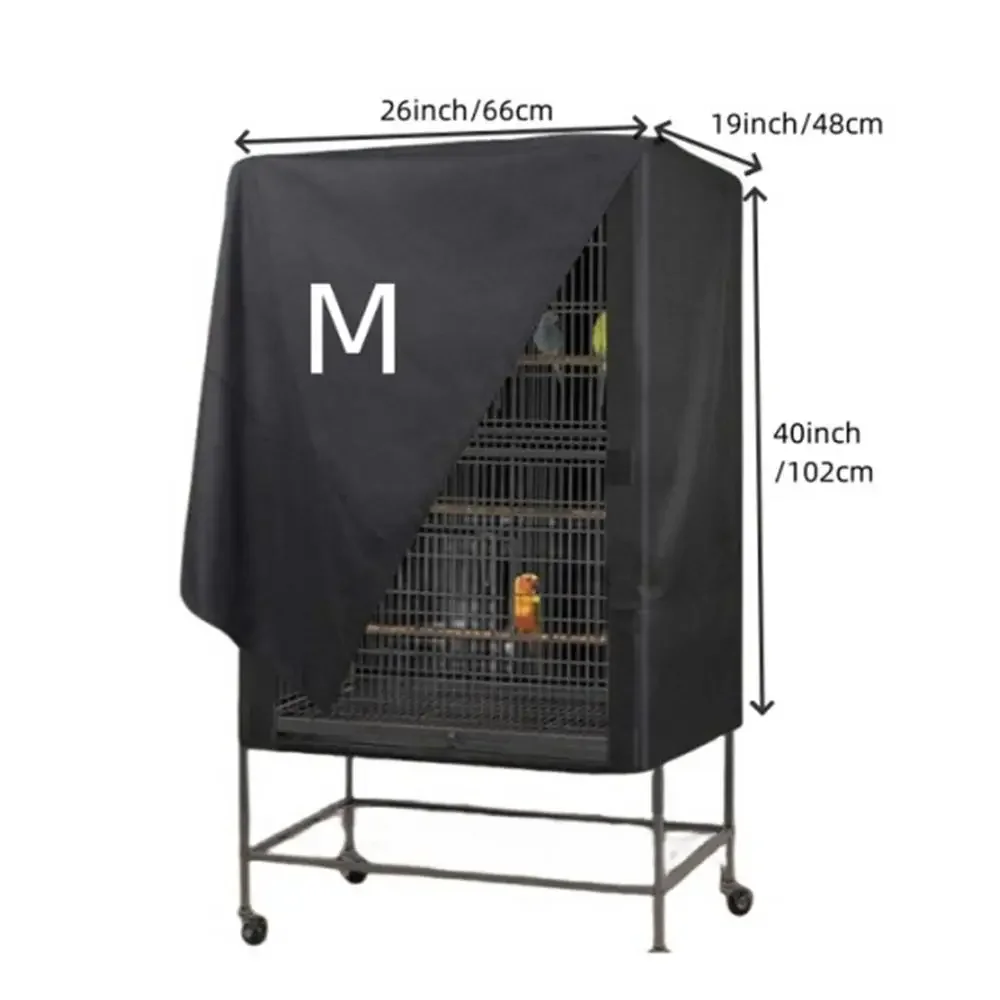 Bird Cage Cover Waterproof Dustproof Oxford Cloth Cage Cover Protective Bird Cage Supplies Two Handle Top Design Adjustable