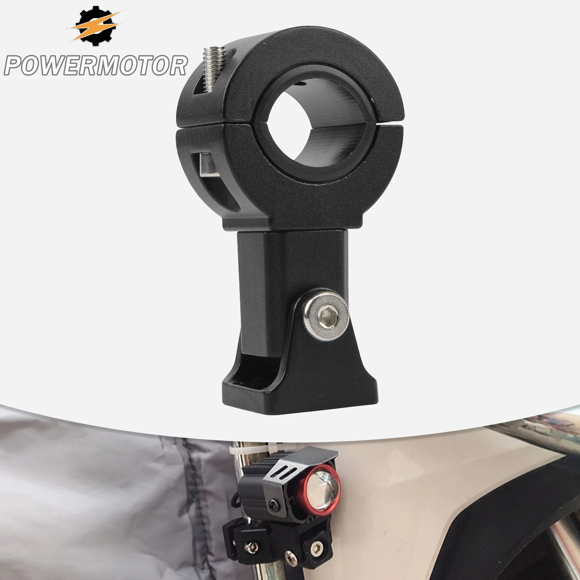 

18-32mm Motorcycle Headlight Spotlight Mount Bracket Support Pipe Clamp Car Light Support Adjustable Fog Light Auxiliary Lamp