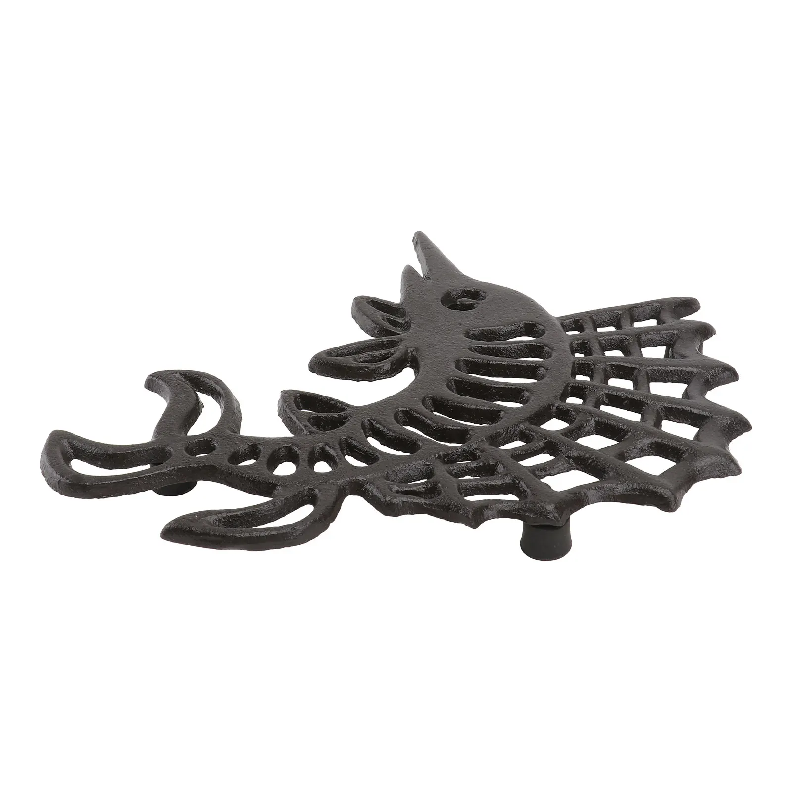 

Iron Placemats Shaped Heat Insulated Tripod Table Mat Non Slip Table Mat Brown Tripod Home Bar Restaurant