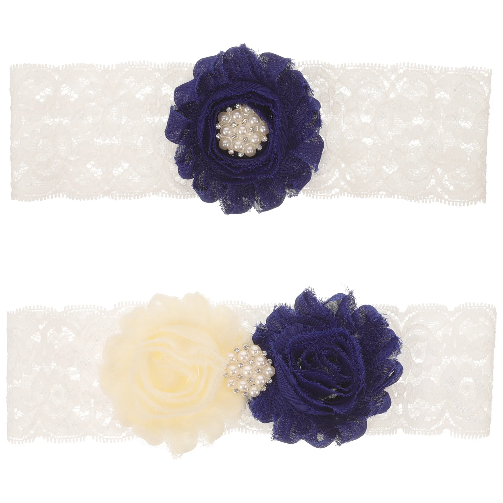

2Pcs Princess Thigh Ring Bridal Garter for Bride Lace Elastic Comfortable Wedding Party Prom Gift Women Leg Decoration Accessory