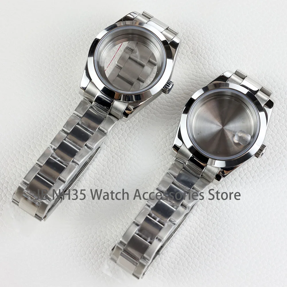 

36mm/39mm NH35 Watch Case Stainless Steel For Seiko NH35 NH38 NH36 Movement 28.5mm Dial Datejust Oyster Parts Jubilee Bracelet