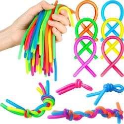 10PCS Noodle Pack Stretchy Strings Fidget Toys Silent Fidget Toys Relieve Stress Adult Anxiety Stress Autistic ADD ADHD Autism