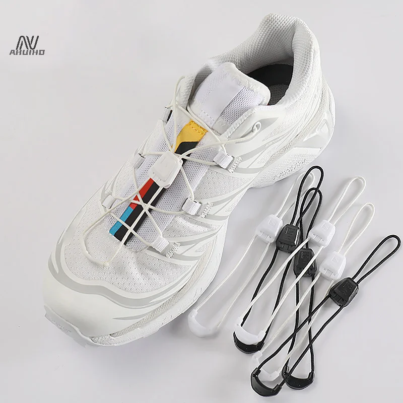 120CM Shoe Laces Round Tennis Laces Without Ties Adult Kids Running Sneakers Shoelaces Black White Shoes Accessories