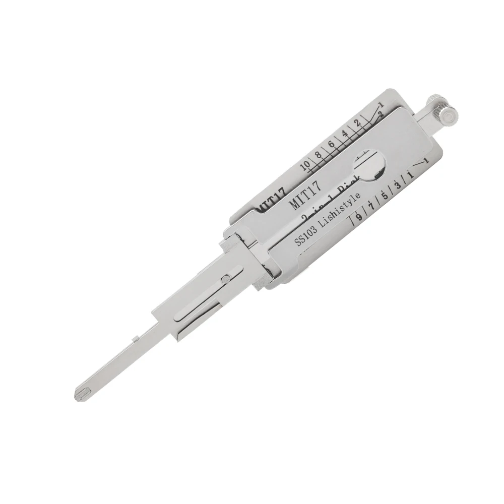 

MIT17-10cuts SS103 lishi 2in1 Tool for Mitsubishi Car Door Lock Cylinder Locksmith Supplies Repair Tools
