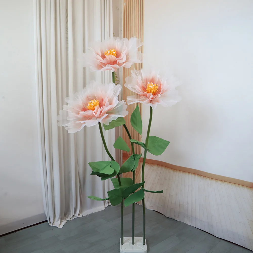 

Artificial Large Yarn Peony Simulation Set Flower Living Room Floor Placement Engagement Decoration Stage Layout Fake Flowers
