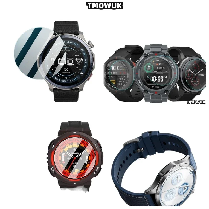 

Для Amazfit GTR 42 47 мм, T-Rex 2, 3, T-Rex Pro, T-Rex 3 Ultra - Защитное стекло 9H, ультрапрочное, HD, от царапин