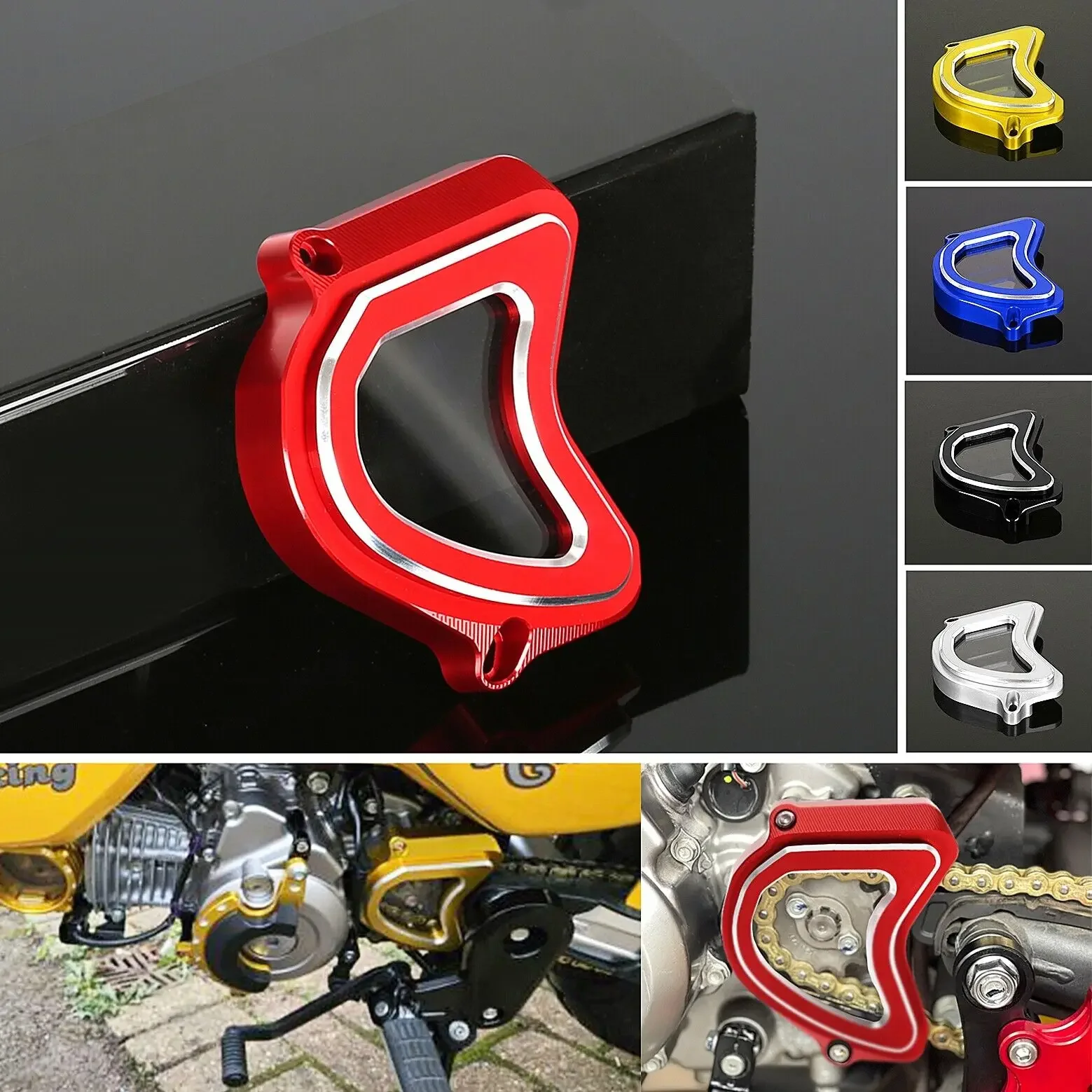 Motorcycle Aluminum Front Sprocket Guard Protector Chain Guaud Cover For Honda Dax Monkey CT125 Grom Super CUB 125