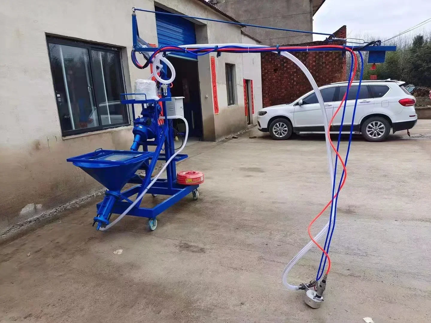 GRC Screw Ite Machine Glass Fiber Mortar Spraying Machine For Construction Work