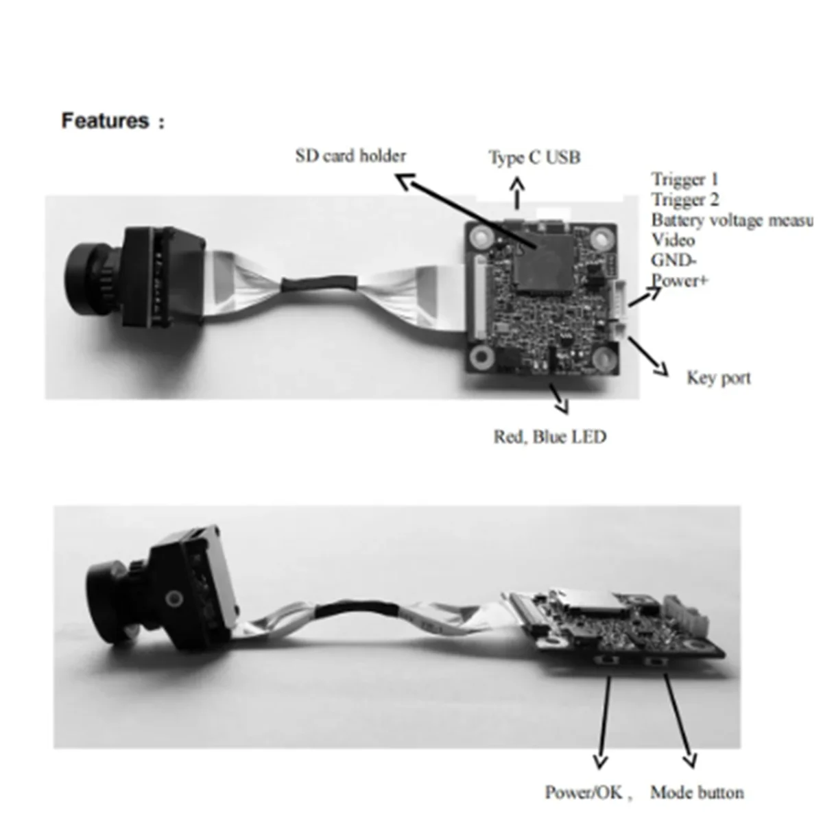 Newest for Hawkeye 4K Split NakedCam Version 4.0 Camera DVR 5-23V for FPV Racing Drone