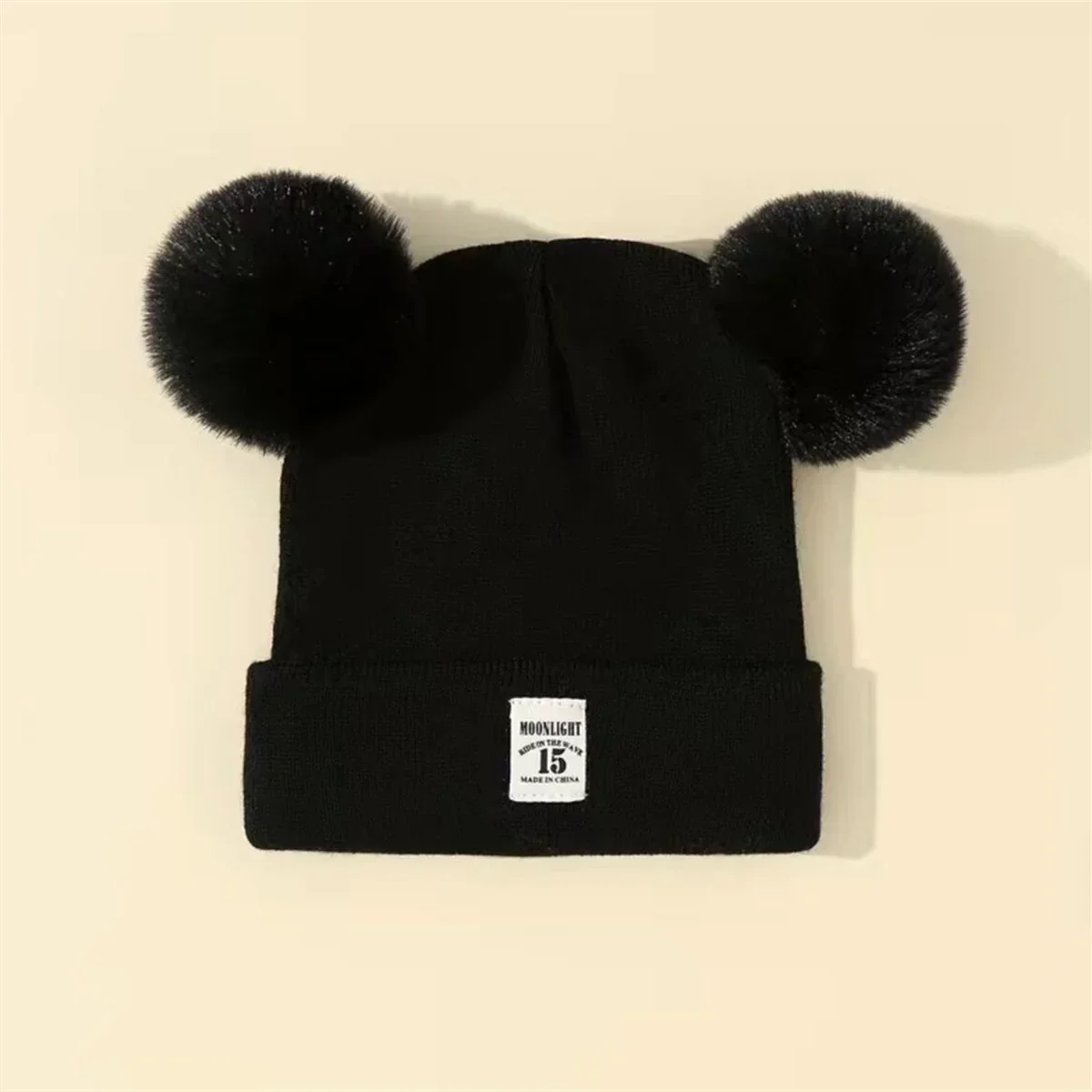 Autumn Winter Baby Warm Knitted Hats With Kids Knit Beanie Hat Solid Color Children Hat For Boys Girls Accessories image 4