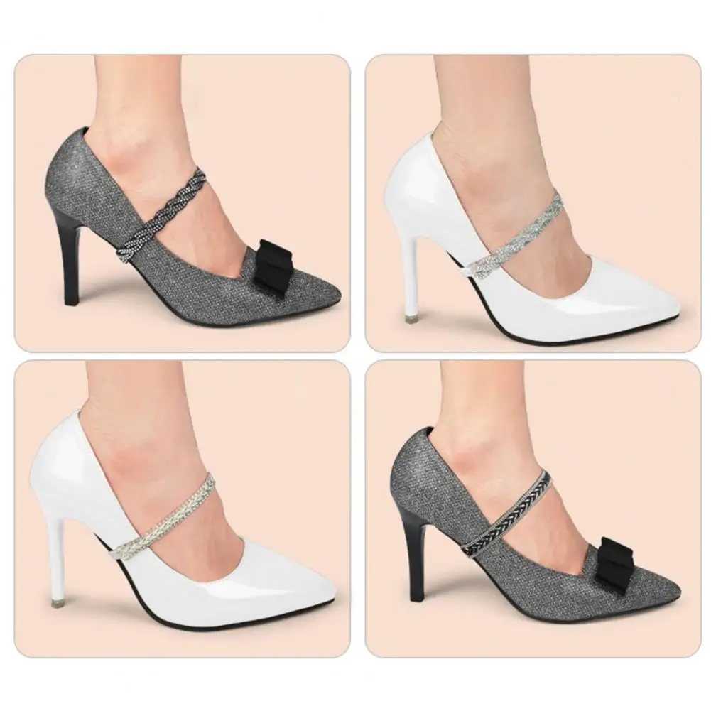 Wide Applications 1 Pair Convenient High Heels Bundle Shoelaces U-Shaped Shoe Laces High Elasticity   Women Accessories