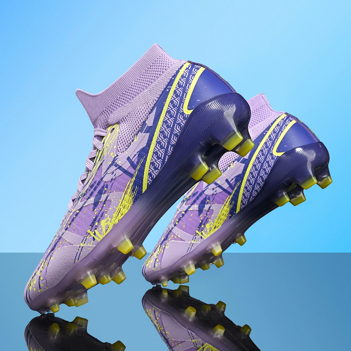 

Men's football shoes professional grade FG long nail anti slip breathable summer lightweight outdoor training sports shoes