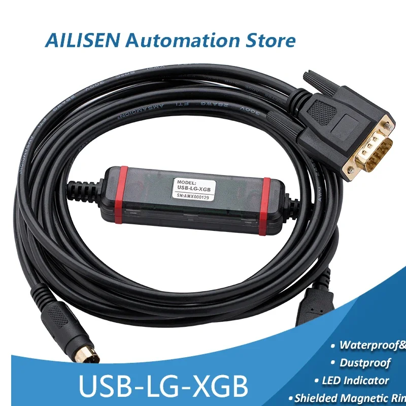 

USB-LG-XGB подходит для корейской LG LS K120S K80S/K200S/K7M серии ПЛК для программирования данных, кабель с загрузкой