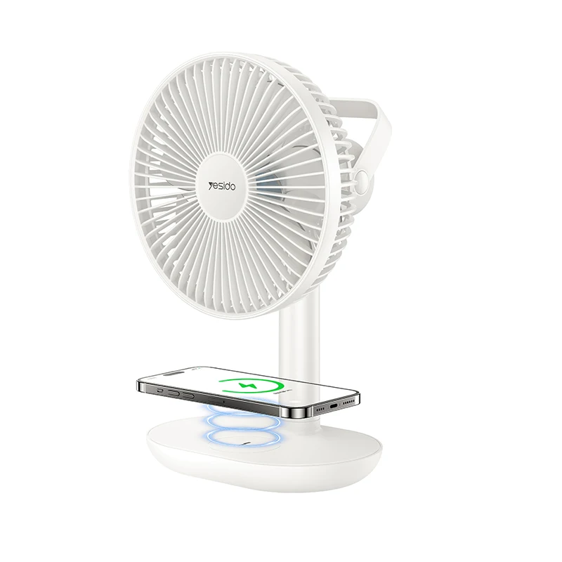 

5 Stages of Speed With Wireless Charging Plate Functional Table Using Mini Fan