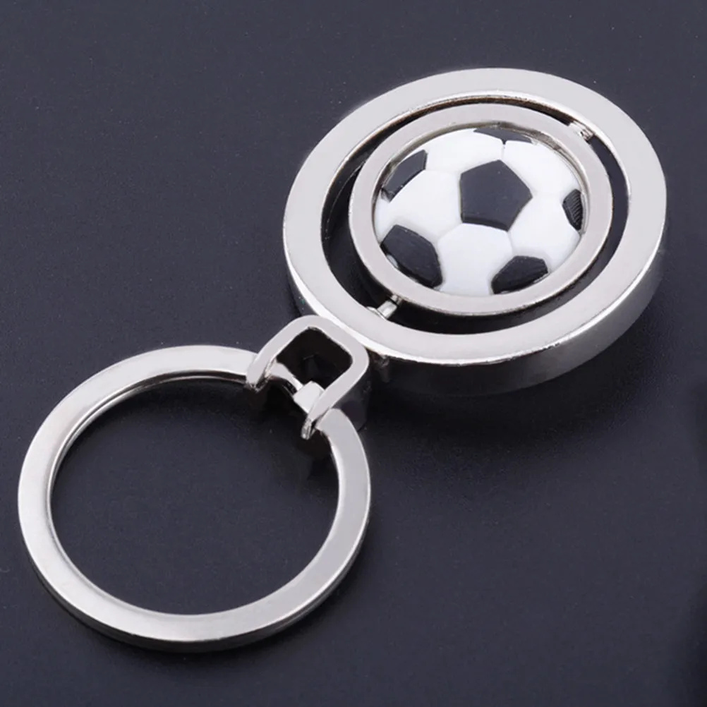 2Pcs Basketball Keychain Rotating Ball Design High Class Materials Comfortable Feel Multi Functional Key Pendant Bag Decor Gift