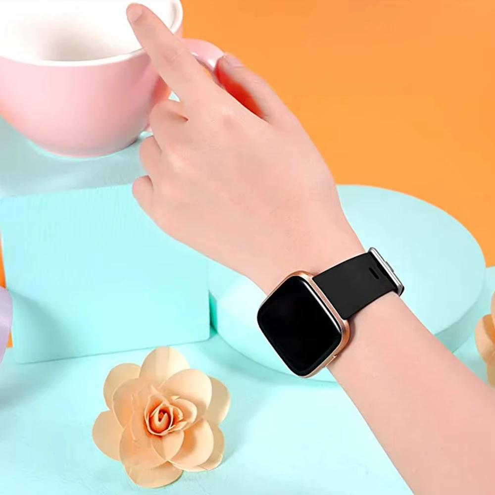 สายนาฬิกาซิลิโคนสําหรับ Fitbit Versa 2 1 Lite สายรัดข้อมือสําหรับ Fitbit Versa Watchband อุปกรณ์เสริม