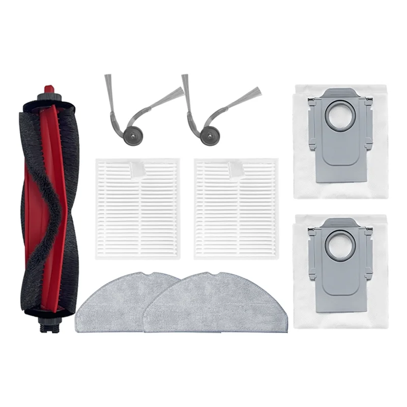 ABUD-9 шт. для Roborock Q7TF/Q7TF + запасные части для робота-пылесоса основная боковая щетка Hepa фильтр швабра тканевый мешок для пыли