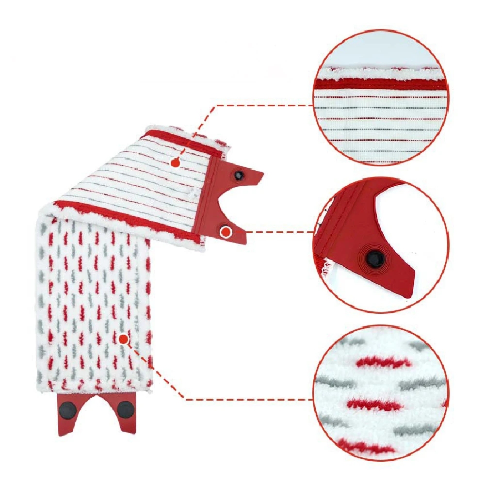 Replacement For Vileda UltraMax XL Reusable Flat Spin Mop Cloth Quick Drying Machine Washable Microfiber Floor Mop Pads 51x14cm image 4
