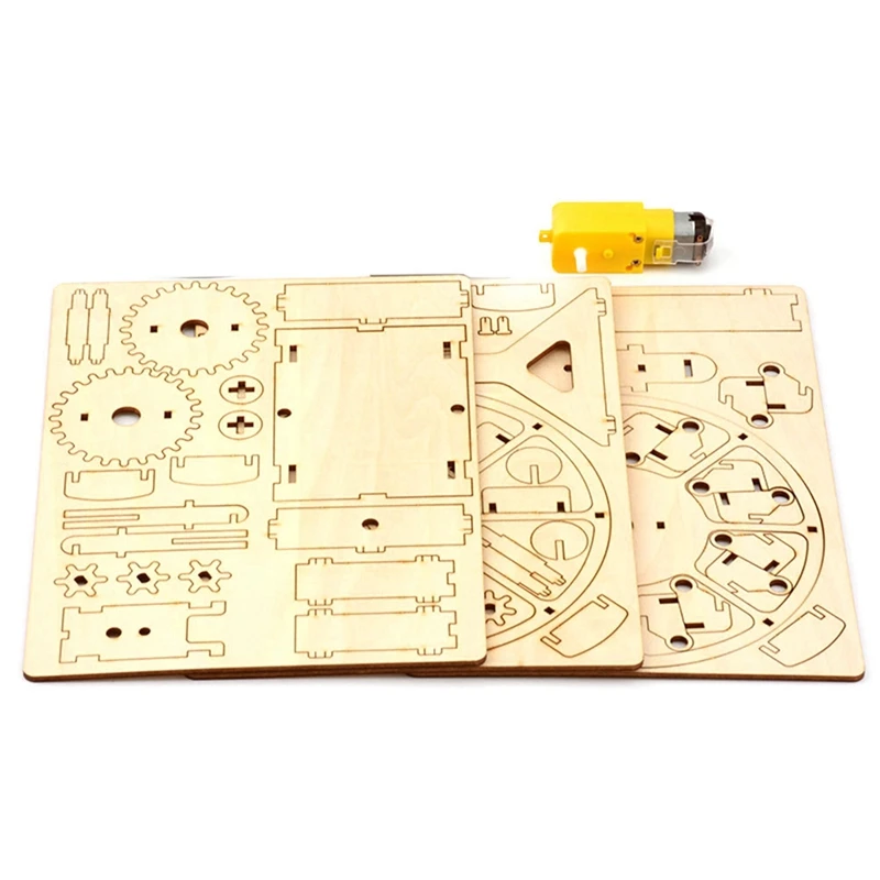 Jeu de puzzle 3D en bois pour enfants, artisanat électrique, grande roue, kits de construction de modèles scientifiques, cadeau de bricolage