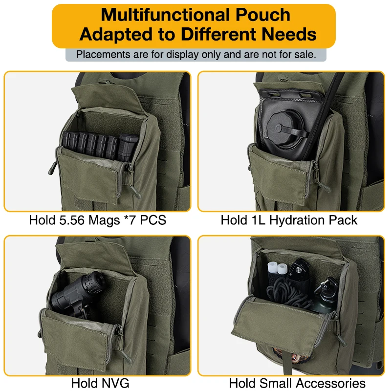 IDOGEAR Tactical GP Pouch MOLLE  General Purpose Pouch Multi-Function Sport Utility Pouch 35109