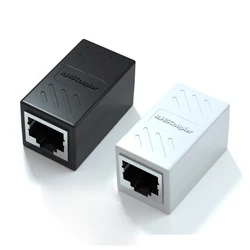 1PCS New RJ45 Connector Ethernet Adapter Gigabit Interface Network Extender Convertor For Extension Cable Female to Female