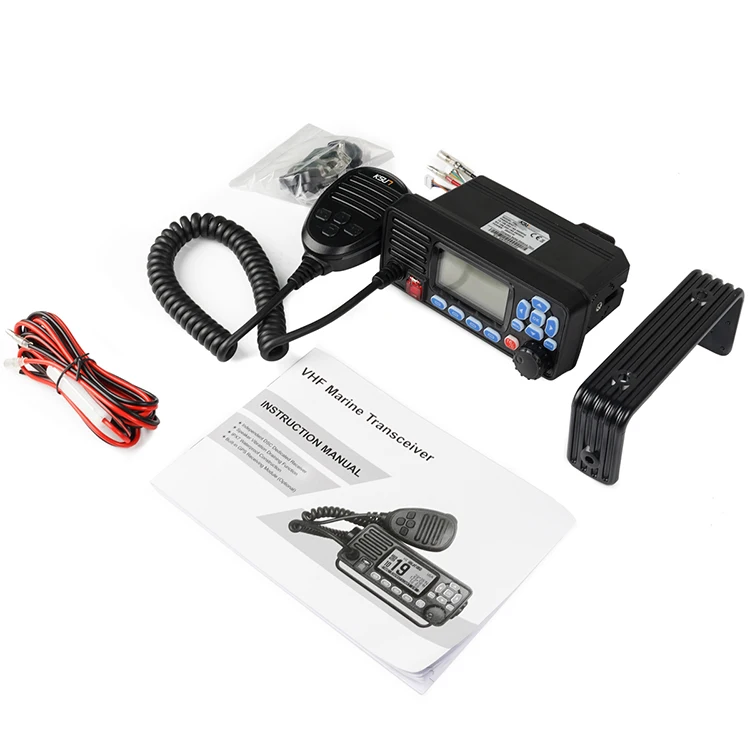 P509 GPS Vhf Marine Radio IPX7 جهاز إرسال واستقبال لاسلكي ثابت مقاوم للماء مع DSC GPS