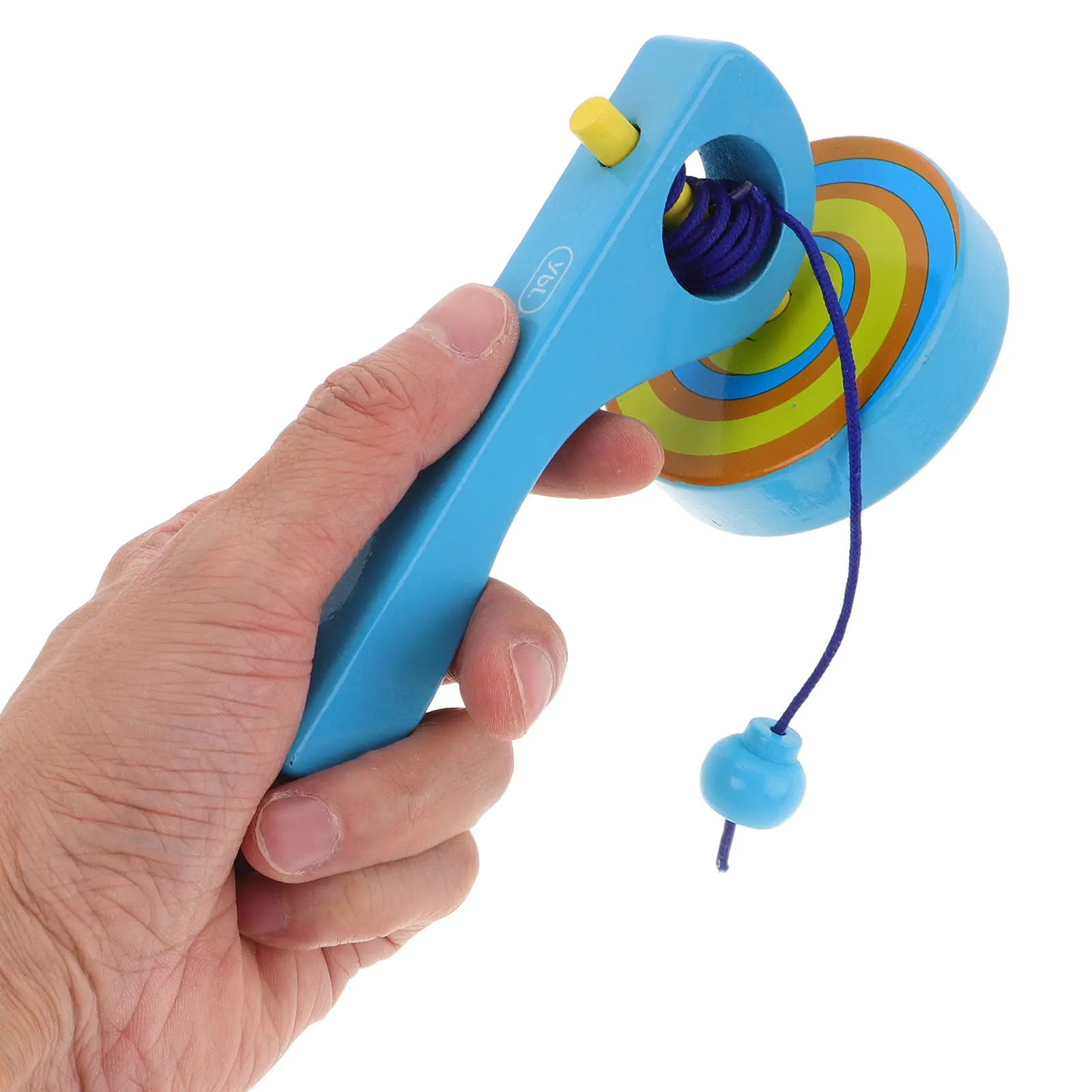 3Pcs Wooden Gyroscope Pull String Mini Spinning Top Kids Preschool Coordination Exercise Kids Toy Toddler Toy Toddler Toys