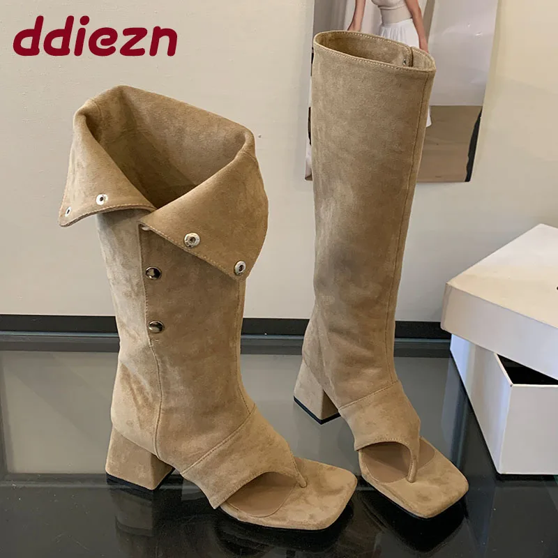 

Модные женские сандалии-гладиаторы, ботильоны на каблуке, обувь из флока, женские сапоги до колена, женские шлепанцы, туфли-лодочки, женские