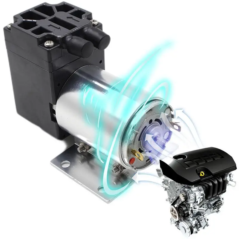 DC 12V 6W Negative Pressure Air Suction Pump Vacuum Suction Pumps 5L/min 120Kpa Mini Vacuum Pump Kit Vehicle Accessories