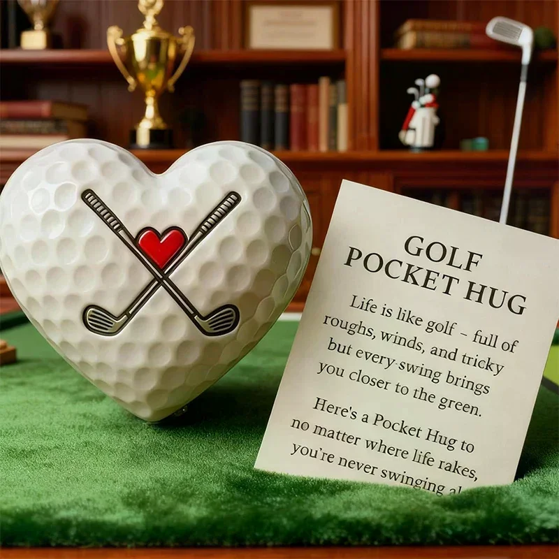 Golf Pocket Hug, Inspirational Golf Gift With Encouraging Message Card, Small Gift For Golf Lovers, Thoughtful Golf Present