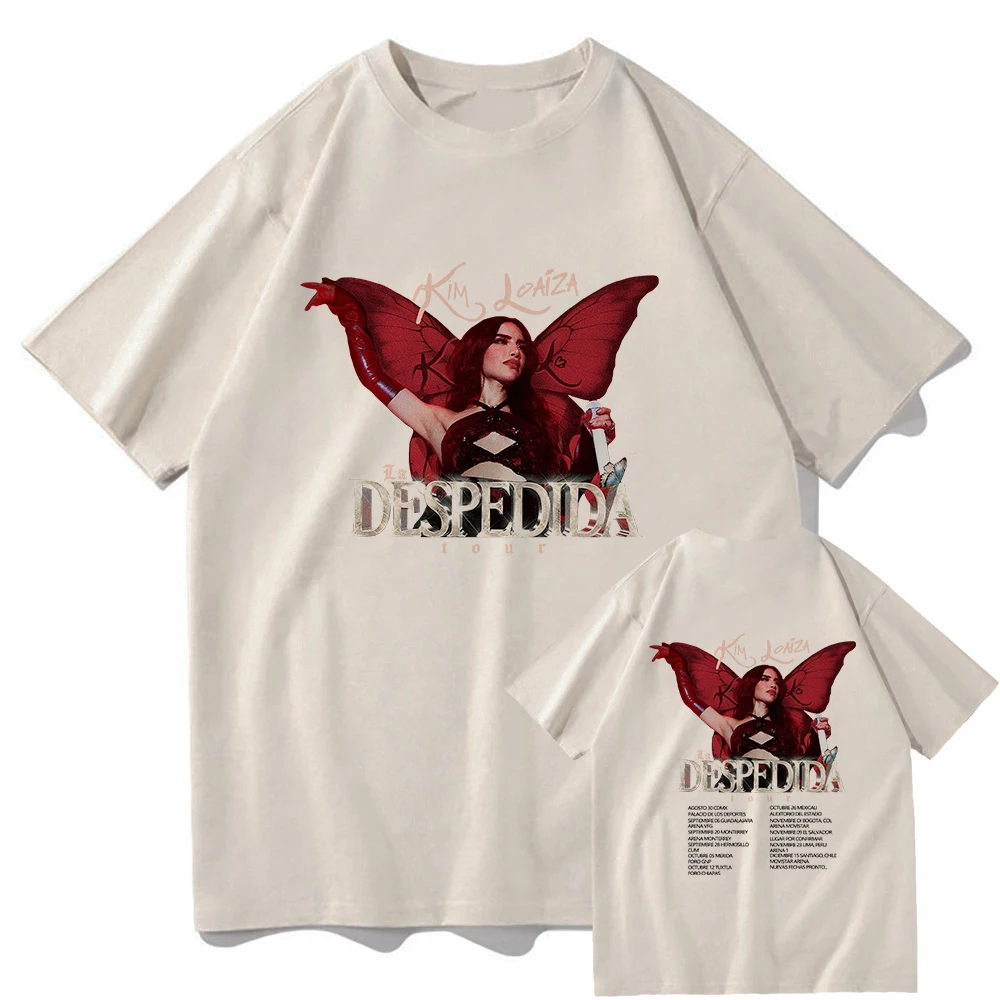 KIMBERLY LOAIZA Tour La Despedida 2024 Tshirt Men/women Clothing Harajuku Clothes Kawaii Unisex Tops Cotton Clothes T Shirts